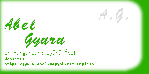 abel gyuru business card