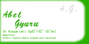 abel gyuru business card